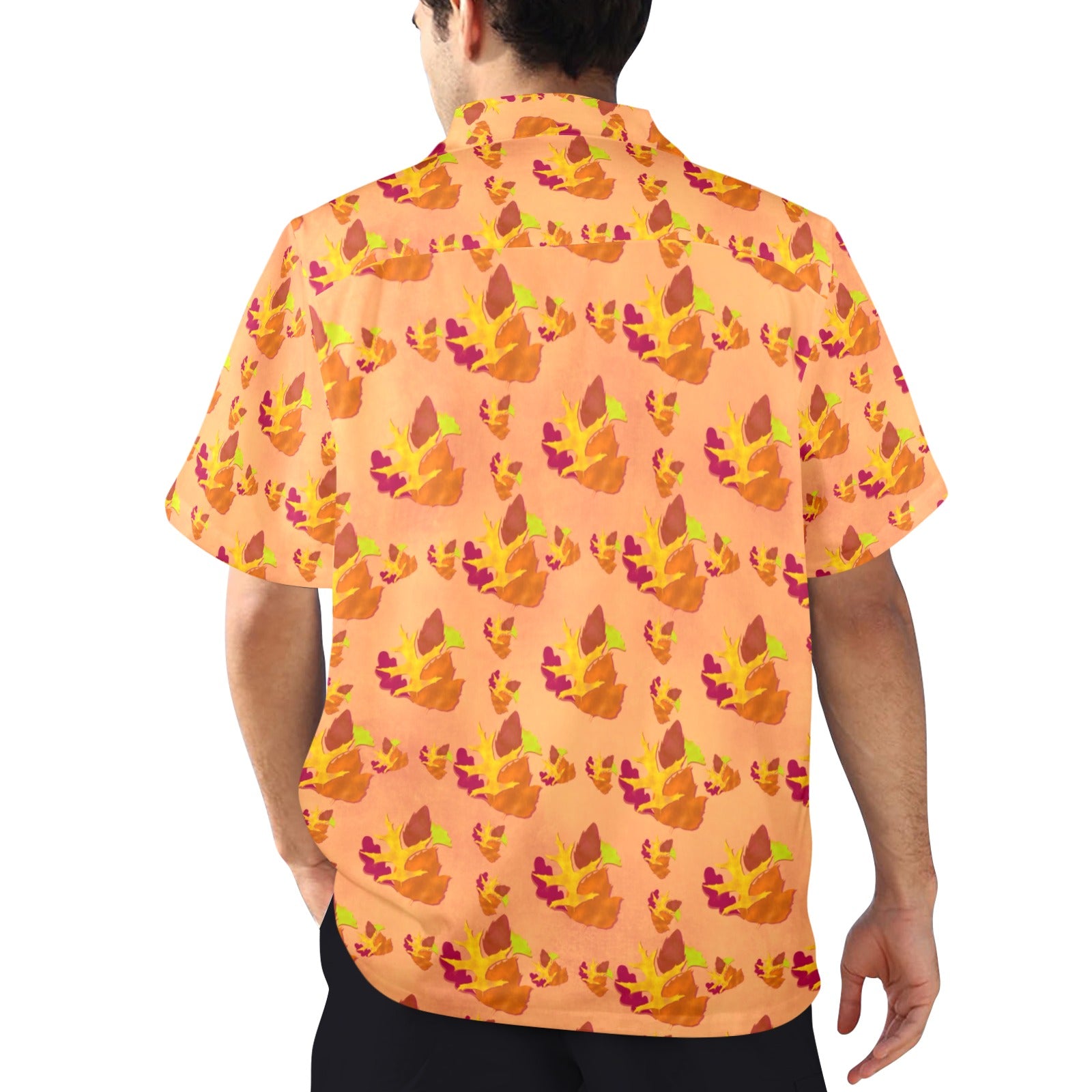 Men's All Over Print Hawaiian Shirt Made In USA Ships to USA Only