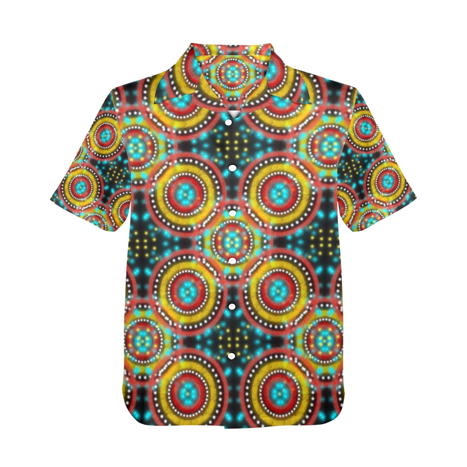 Men's All Over Print Hawaiian Shirt Made In USA Ships to USA Only