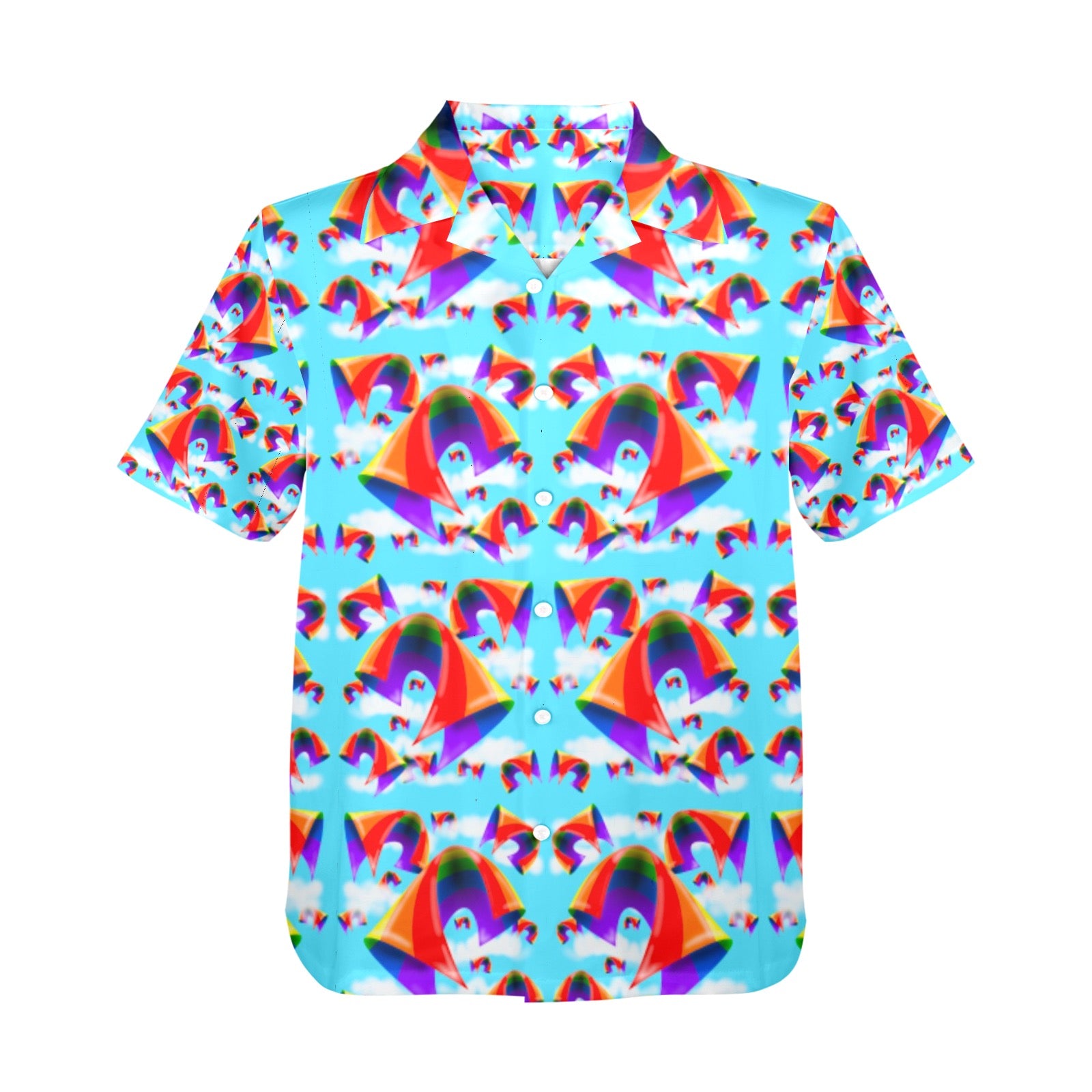 Men's All Over Print Hawaiian Shirt Made In USA Ships to USA Only