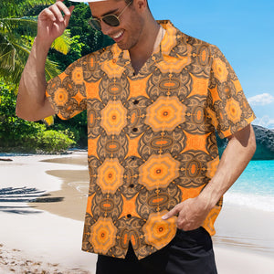 Men's All Over Print Hawaiian Shirt Made In USA Ships to USA Only