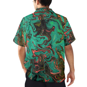Men's All Over Print Hawaiian Shirt Made In USA Ships to USA Only