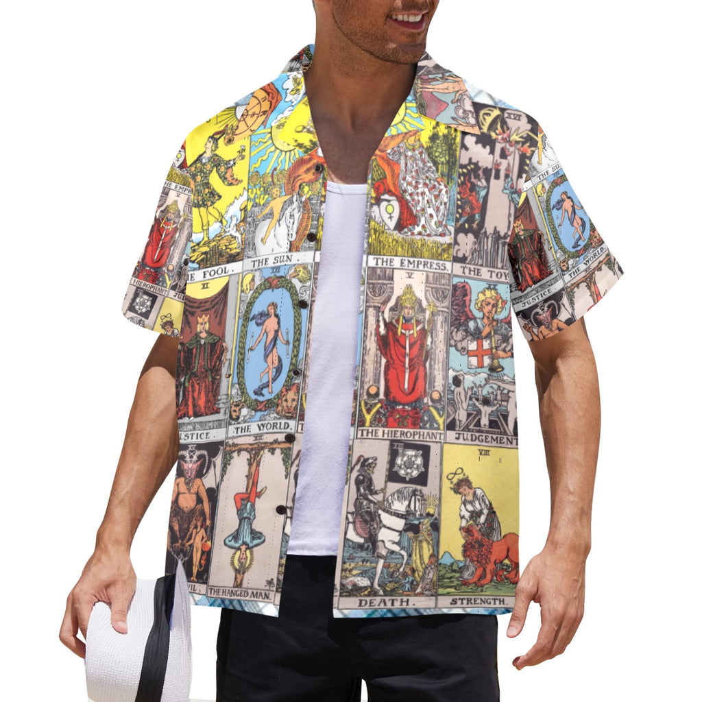 Men's All Over Print Hawaiian Shirt Made In USA Ships to USA Only