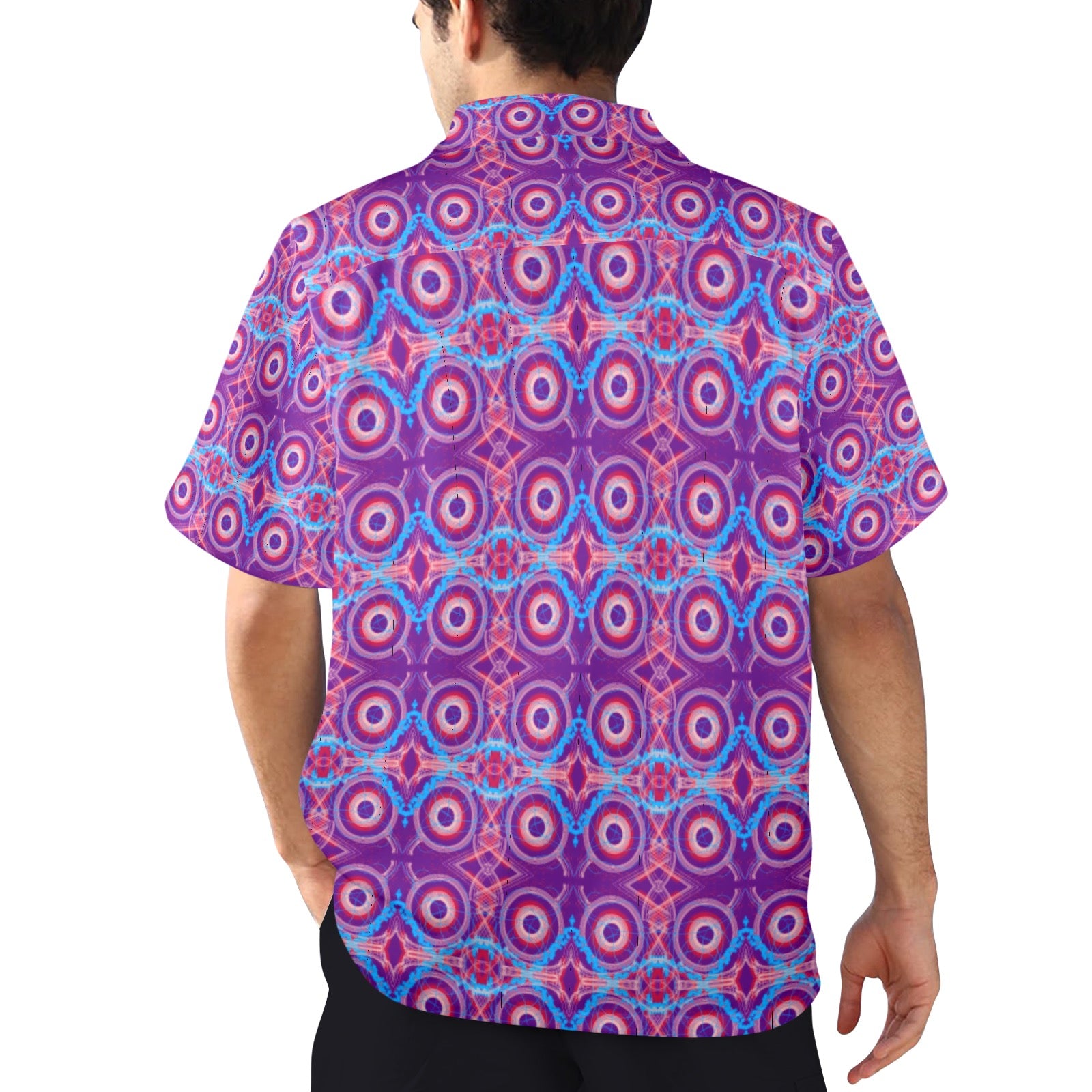 Men's All Over Print Hawaiian Shirt Made In USA Ships to USA Only
