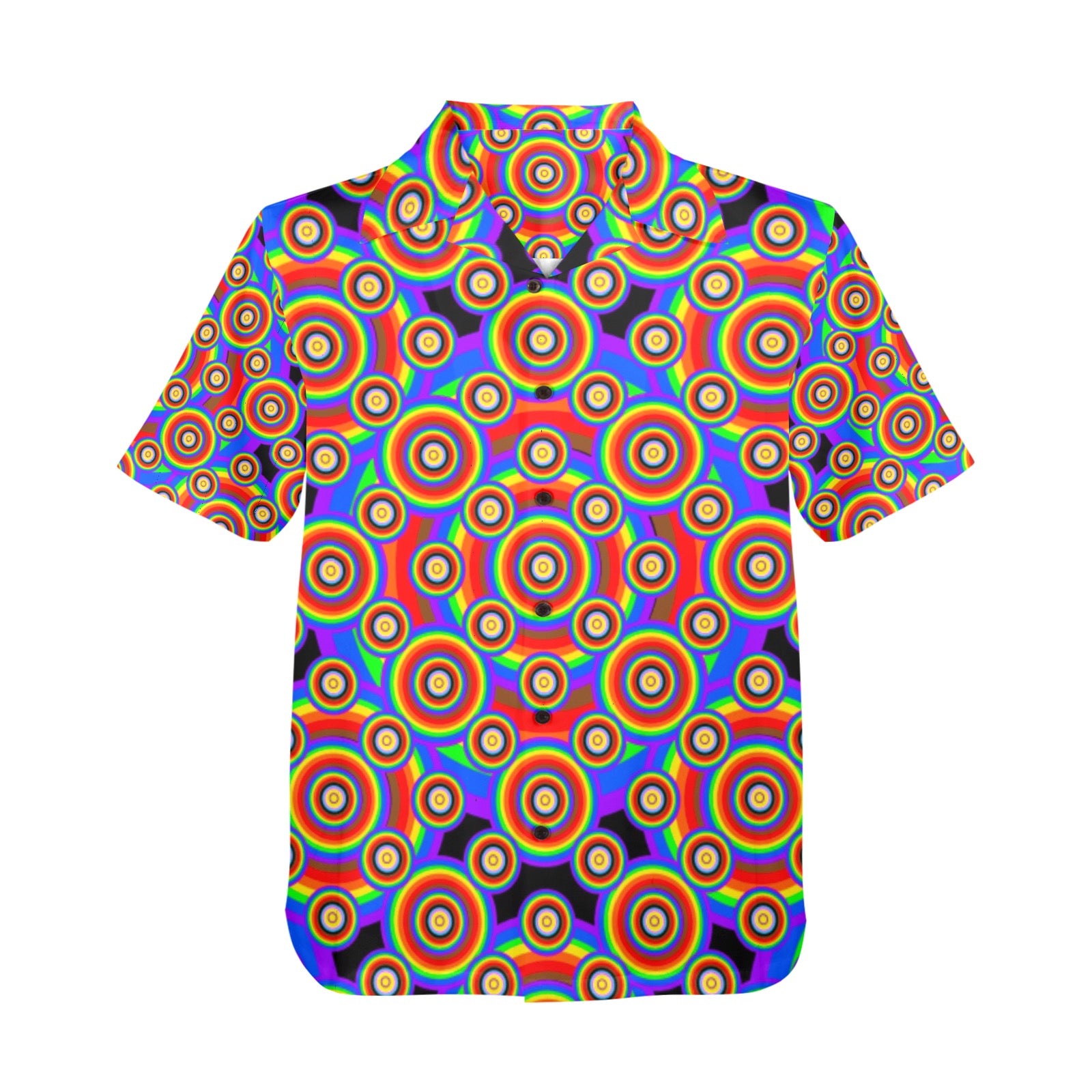 Men's All Over Print Hawaiian Shirt Made In USA Ships to USA Only