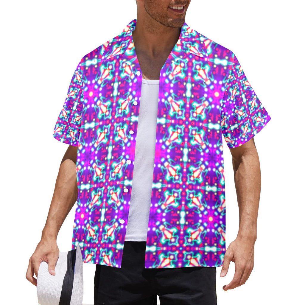 Men's All Over Print Hawaiian Shirt Made In USA Ships to USA Only