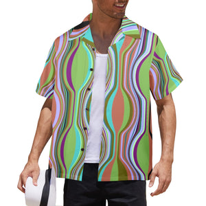 Men's All Over Print Hawaiian Shirt Made In USA Ships to USA Only