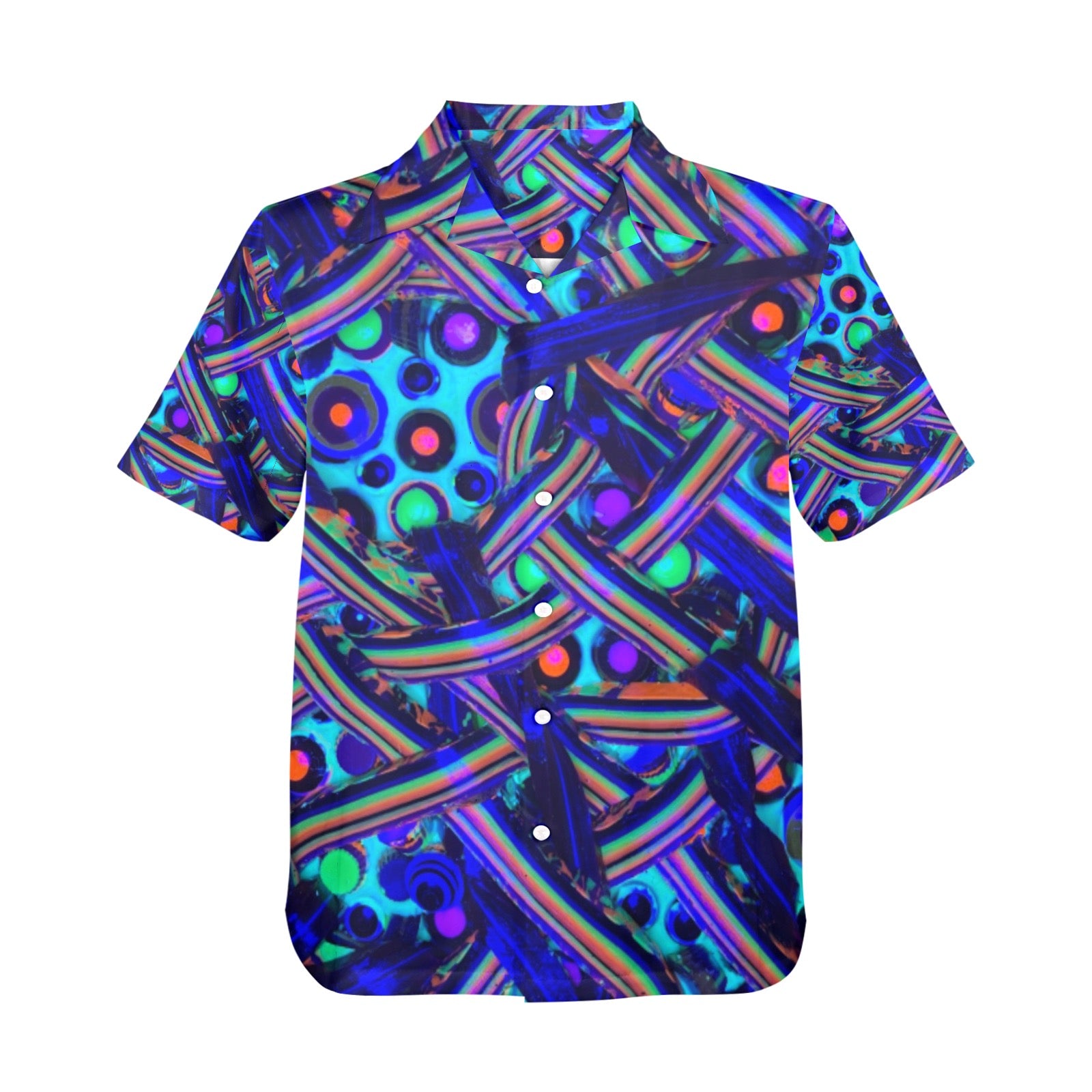 Men's All Over Print Hawaiian Shirt Made In USA Ships to USA Only