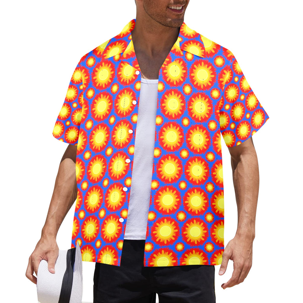 Men's All Over Print Hawaiian Shirt Made In USA Ships to USA Only