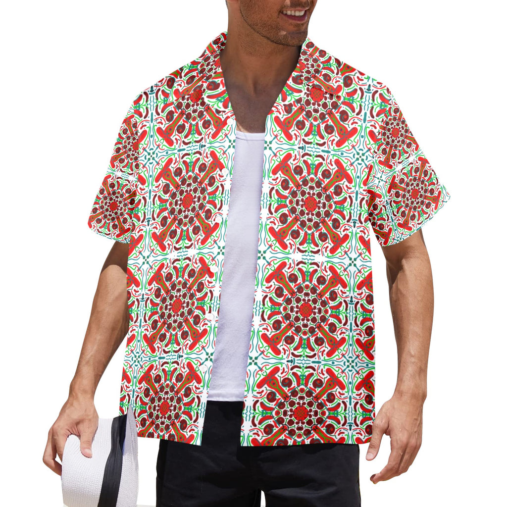 Men's All Over Print Hawaiian Shirt Made In USA Ships to USA Only
