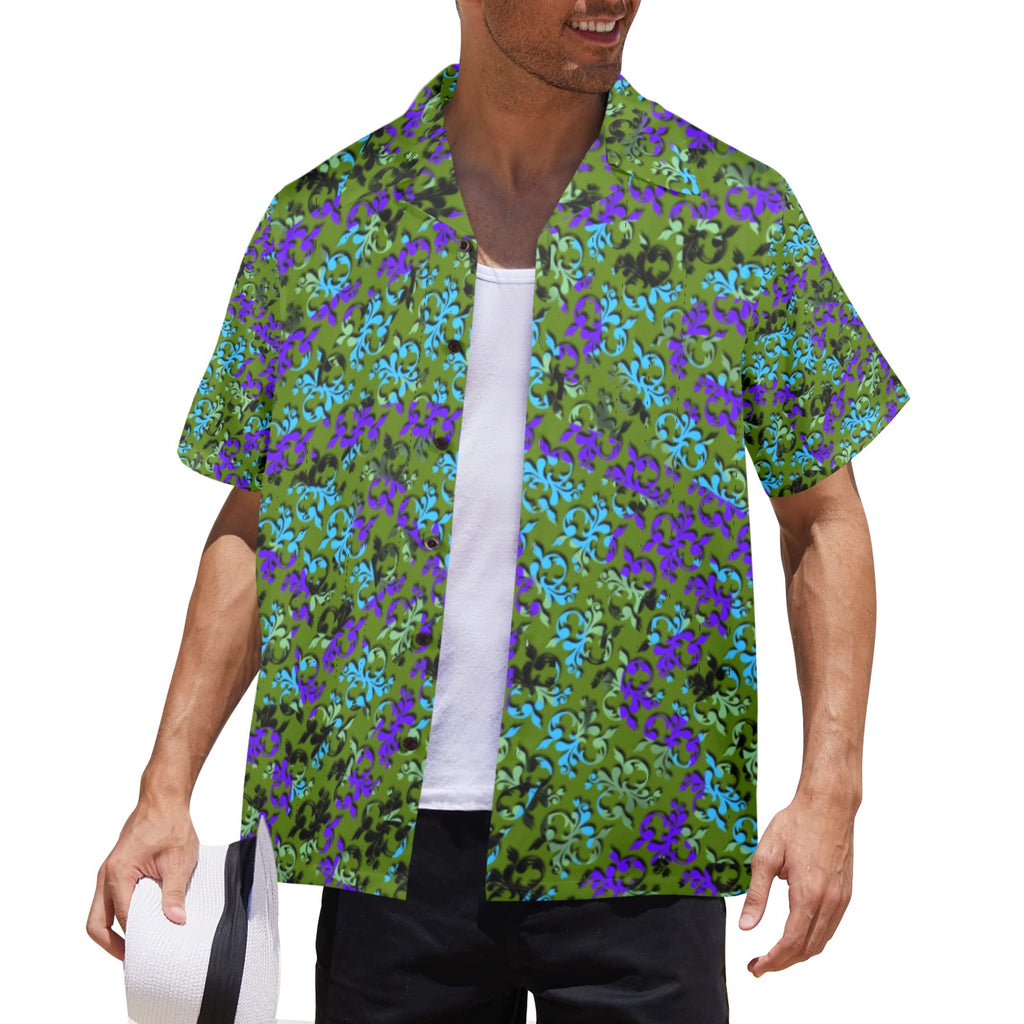 Men's All Over Print Hawaiian Shirt Made In USA Ships to USA Only