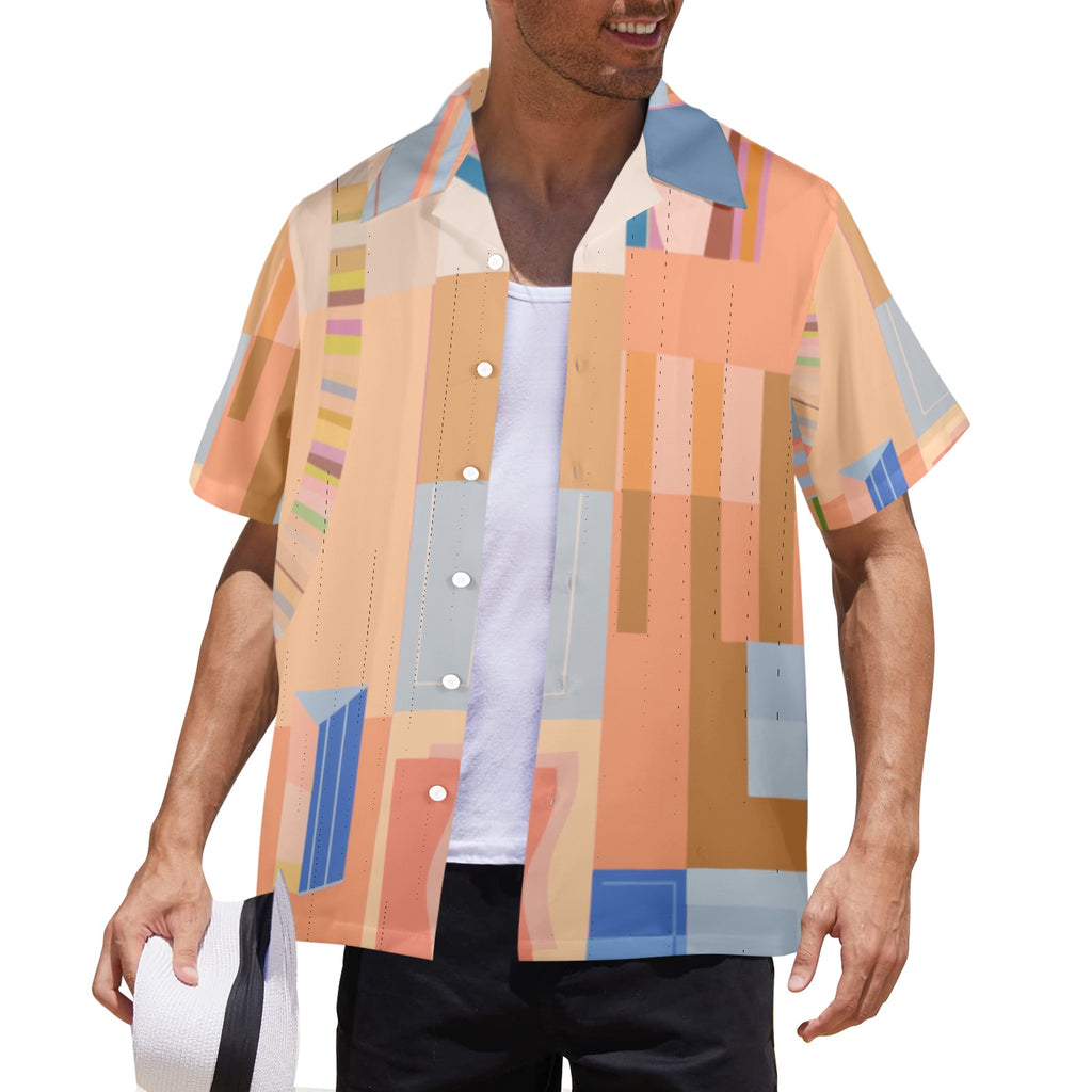 Men's All Over Print Hawaiian Shirt Made In USA Ships to USA Only