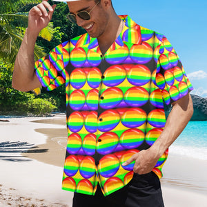Men's All Over Print Hawaiian Shirt Made In USA Ships to USA Only