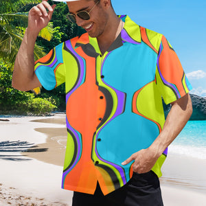Men's All Over Print Hawaiian Shirt Made In USA Ships to USA Only