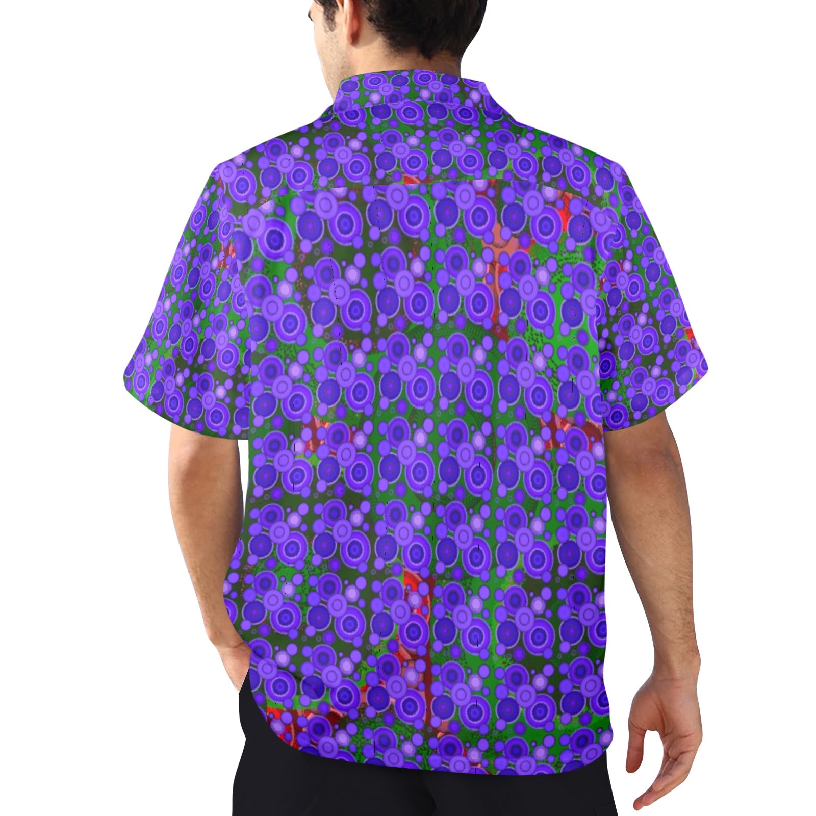 Men's All Over Print Hawaiian Shirt Made In USA Ships to USA Only
