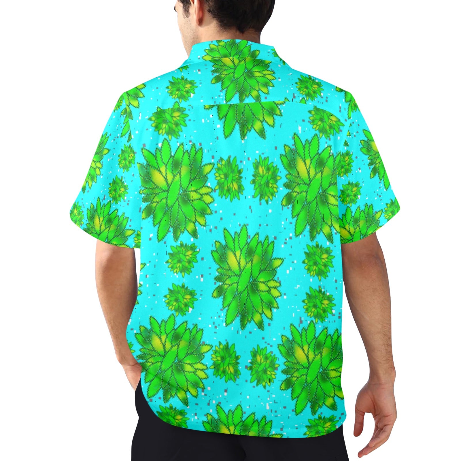 Men's All Over Print Hawaiian Shirt Made In USA Ships to USA Only