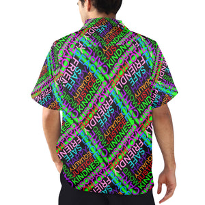 Men's All Over Print Hawaiian Shirt Made In USA Ships to USA Only
