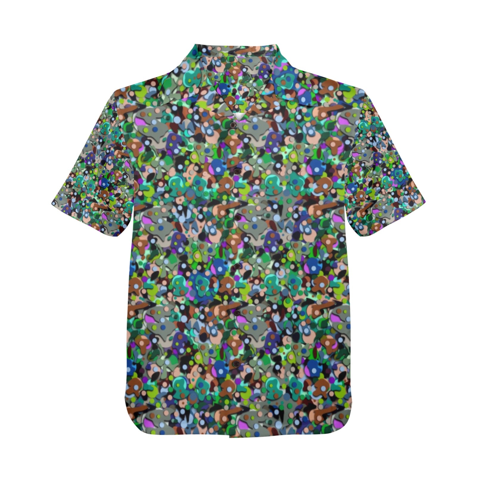 Men's All Over Print Hawaiian Shirt Made In USA Ships to USA Only