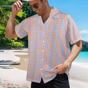 Men's All Over Print Hawaiian Shirt Made In USA Ships to USA Only