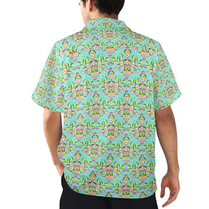 Men's All Over Print Hawaiian Shirt Made In USA Ships to USA Only