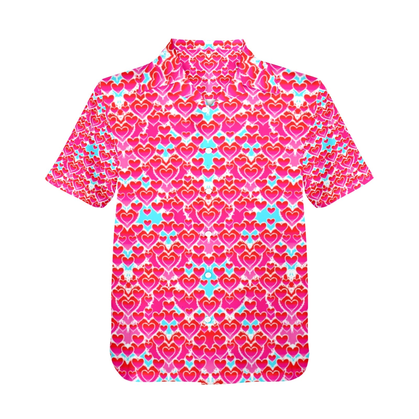 Men's All Over Print Hawaiian Shirt Made In USA Ships to USA Only