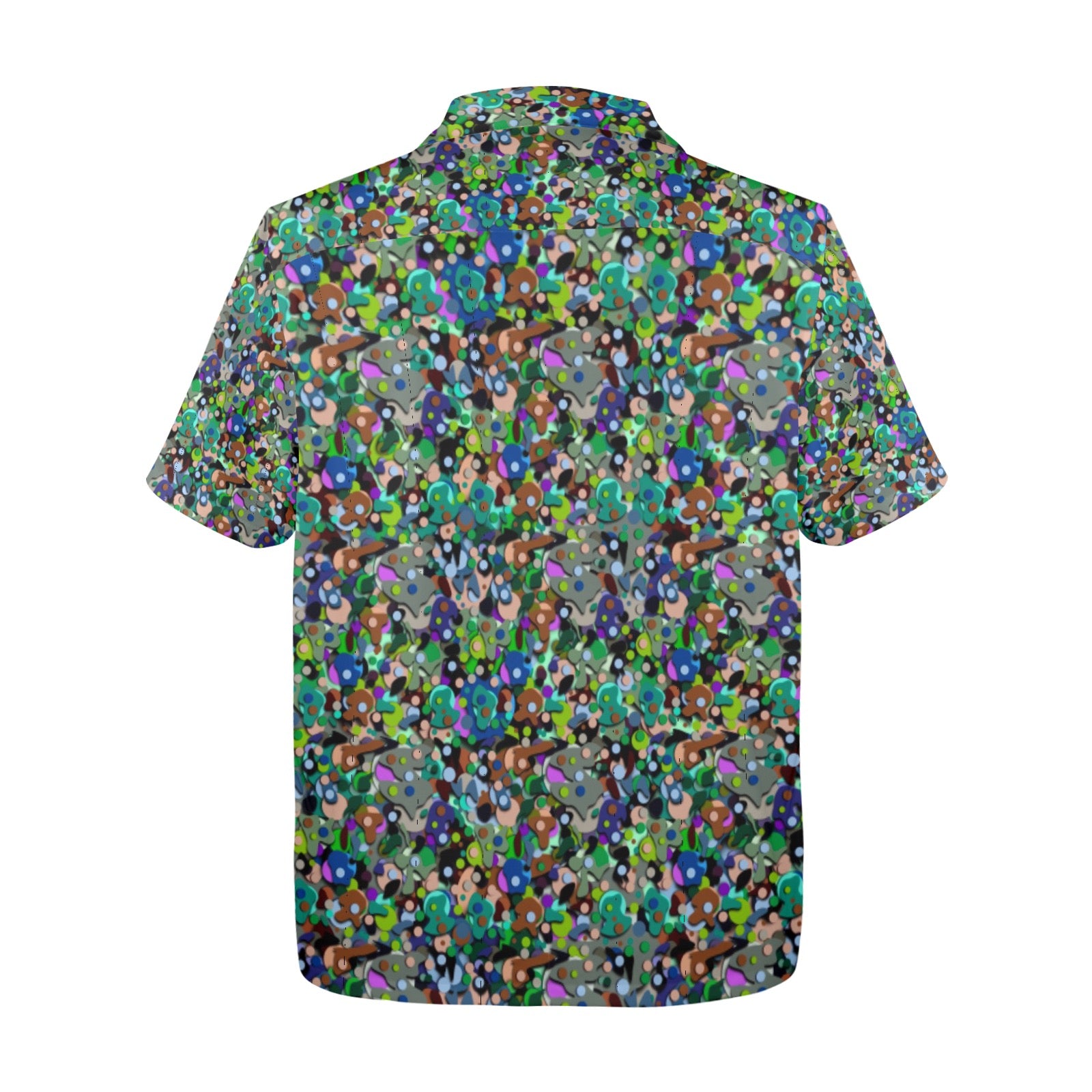 Men's All Over Print Hawaiian Shirt Made In USA Ships to USA Only