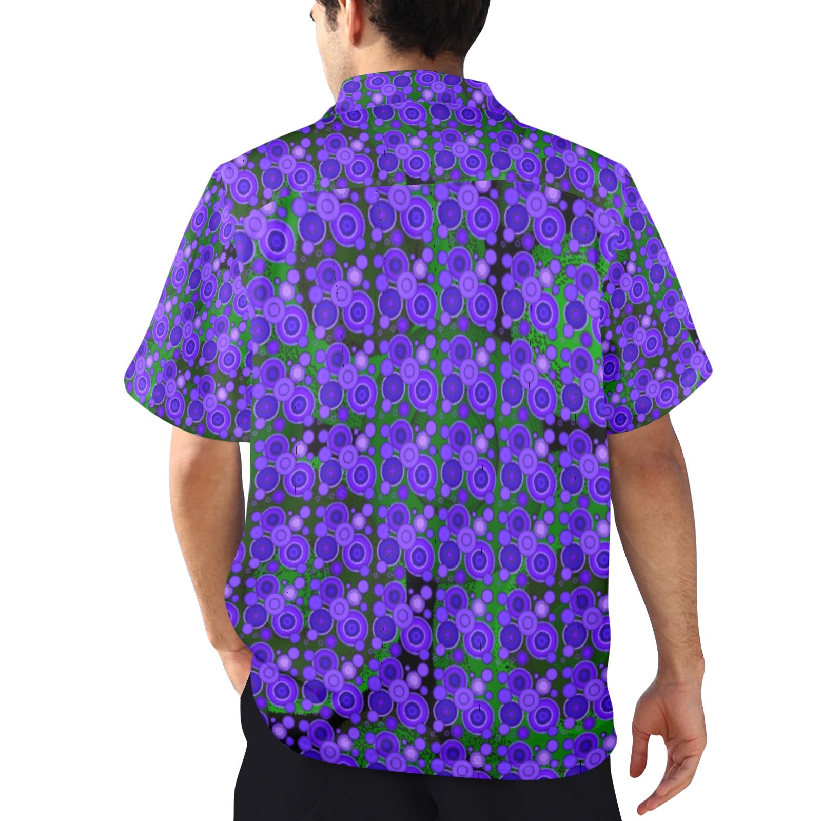 Men's All Over Print Hawaiian Shirt Made In USA Ships to USA Only