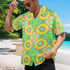 Men's All Over Print Hawaiian Shirt Made In USA Ships to USA Only