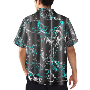 Men's All Over Print Hawaiian Shirt Made In USA Ships to USA Only