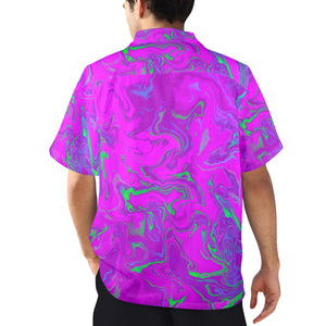 Men's All Over Print Hawaiian Shirt Made In USA Ships to USA Only