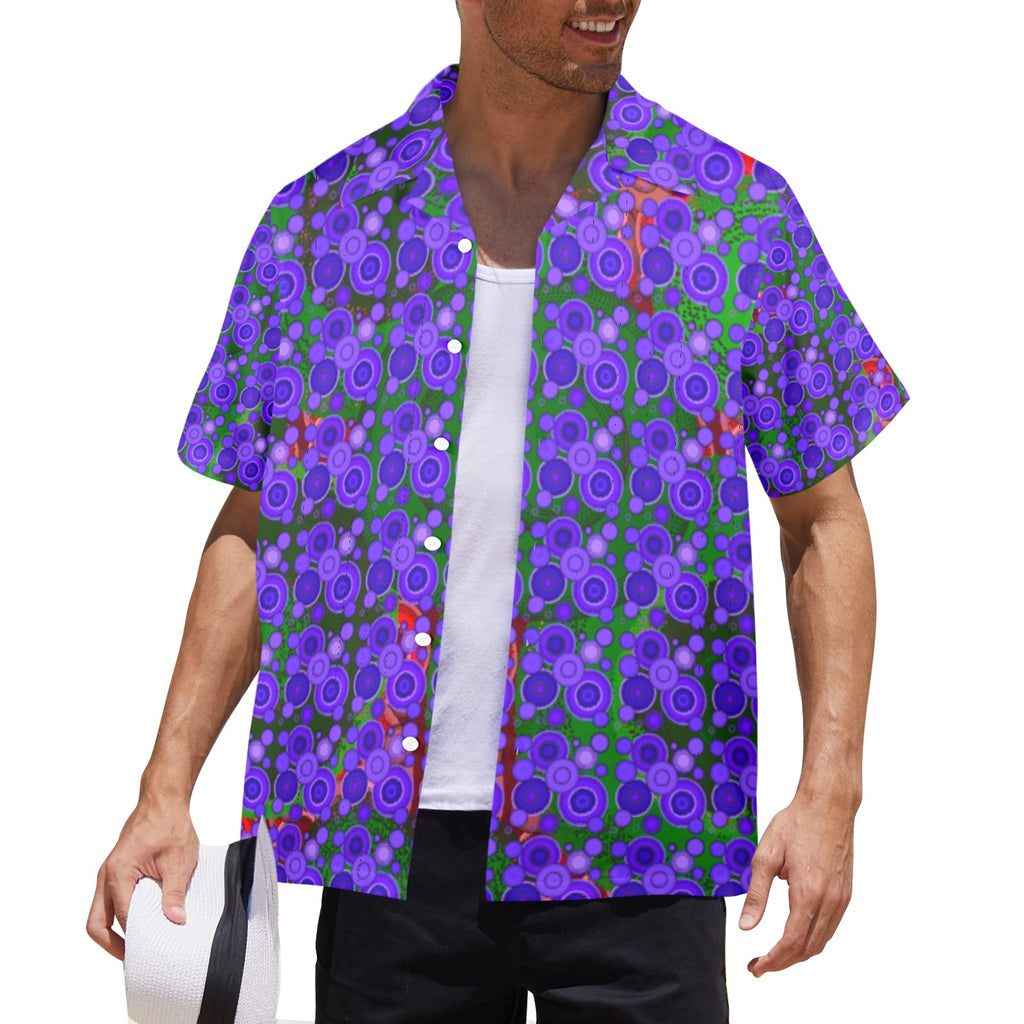 Men's All Over Print Hawaiian Shirt Made In USA Ships to USA Only