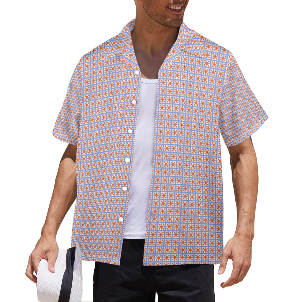 Men's All Over Print Hawaiian Shirt Made In USA Ships to USA Only Updated