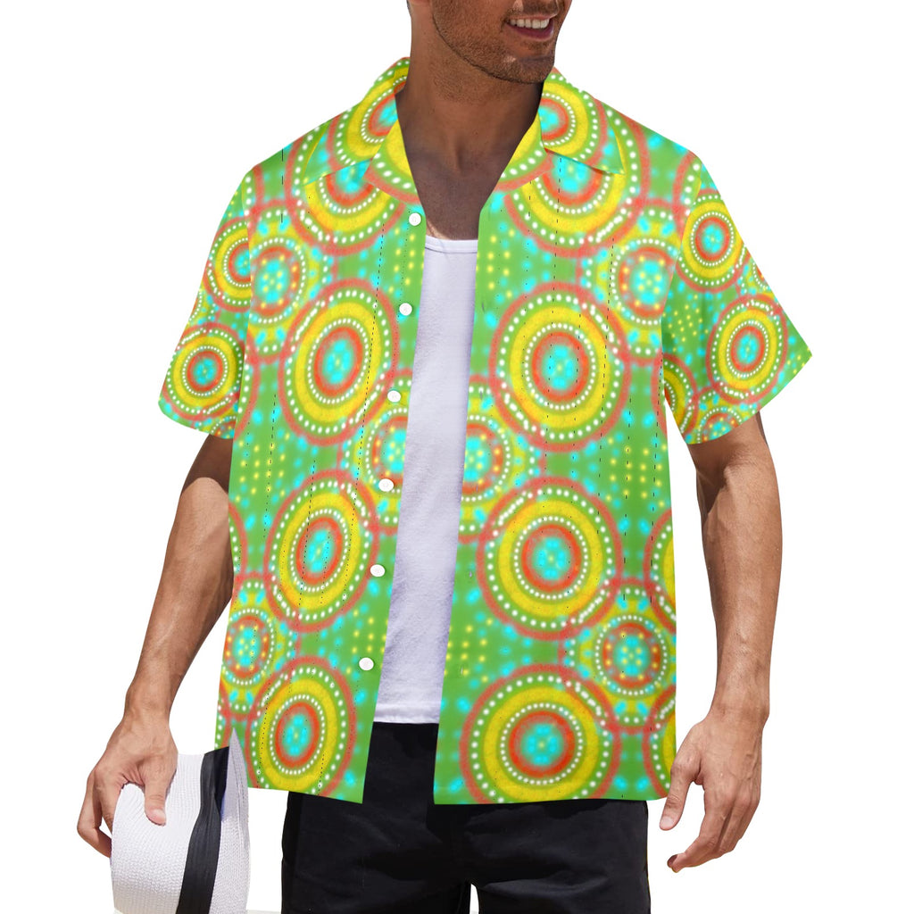 Men's All Over Print Hawaiian Shirt Made In USA Ships to USA Only