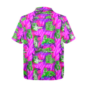 Men's All Over Print Hawaiian Shirt Made In USA Ships to USA Only