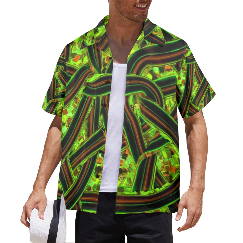 Men's All Over Print Hawaiian Shirt Made In USA Ships to USA Only