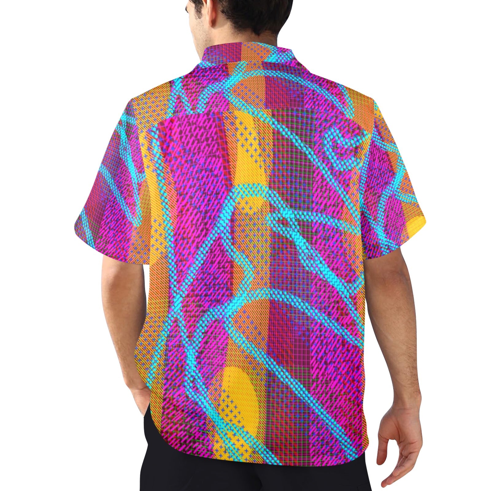 Men's All Over Print Hawaiian Shirt Made In USA Ships to USA Only