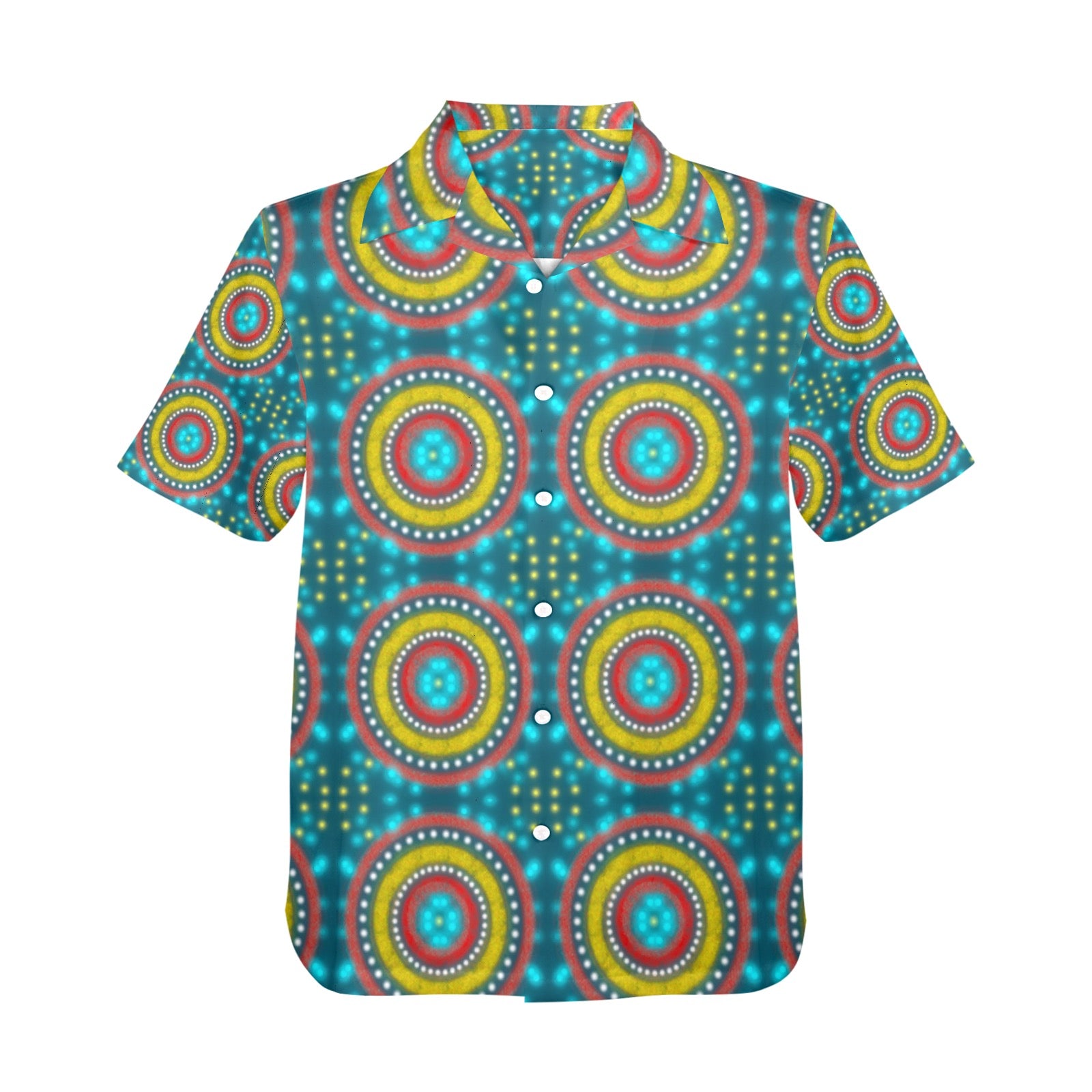 Men's All Over Print Hawaiian Shirt Made In USA Ships to USA Only