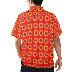 Men's All Over Print Hawaiian Shirt Made In USA Ships to USA Only