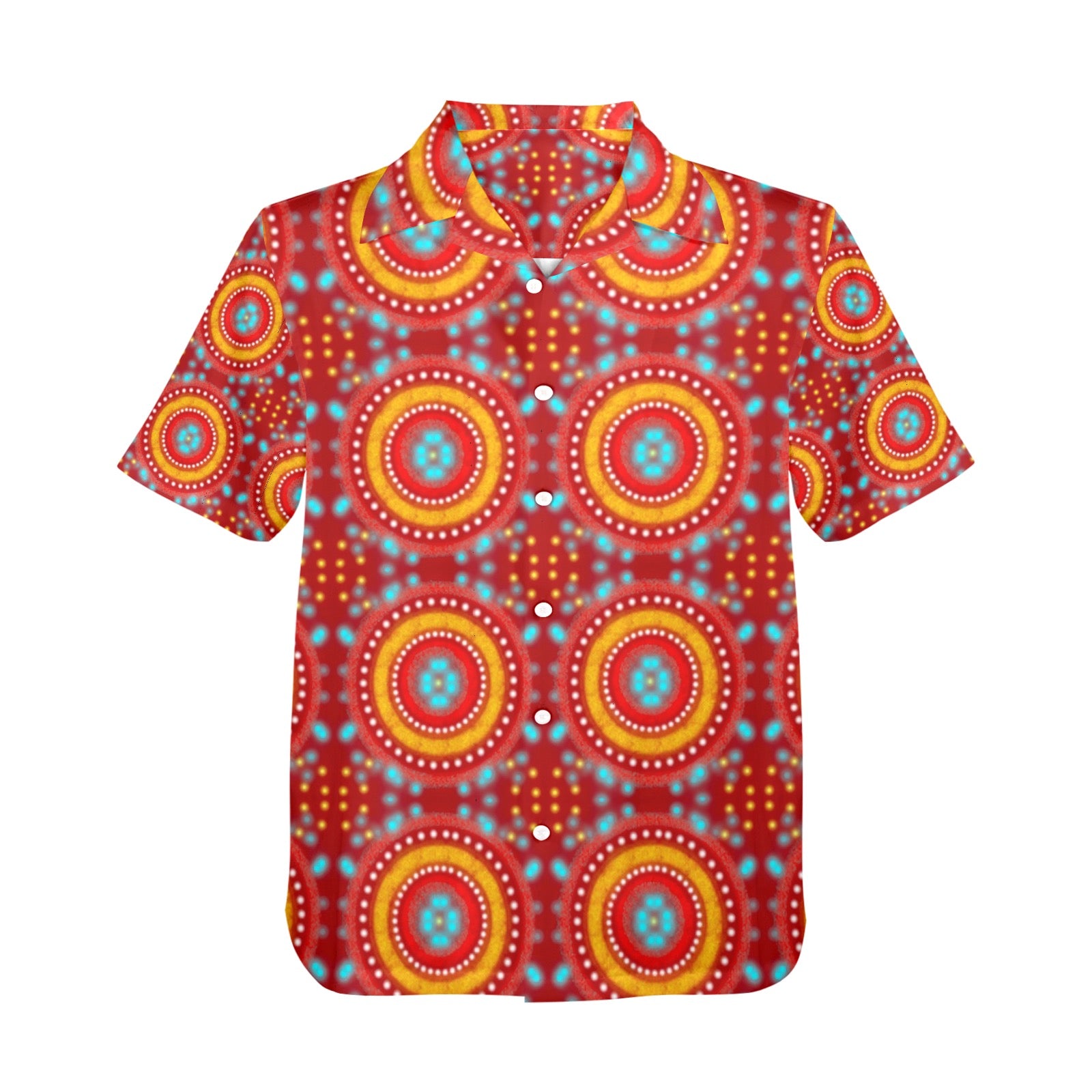 Men's All Over Print Hawaiian Shirt Made In USA Ships to USA Only
