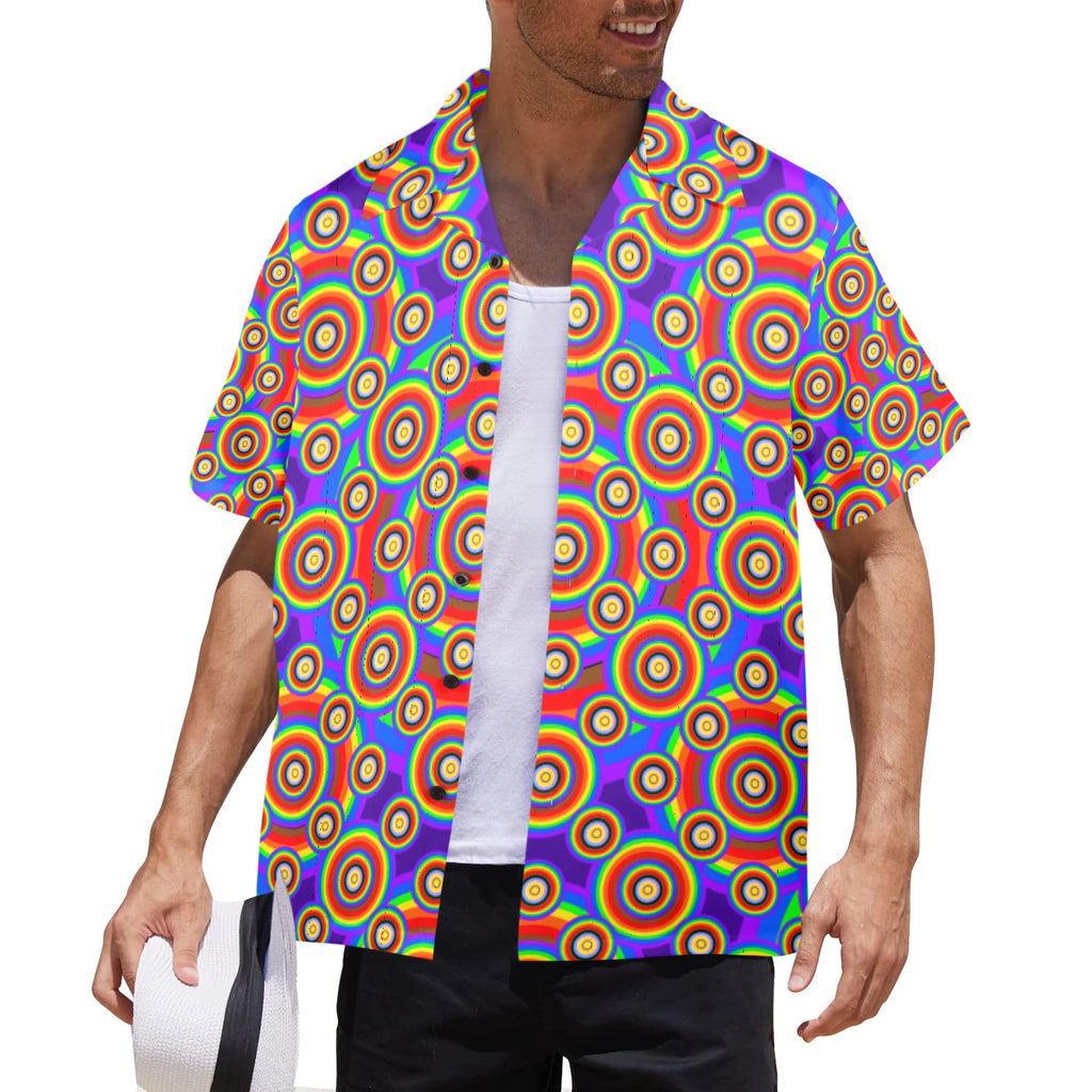 Men's All Over Print Hawaiian Shirt Made In USA Ships to USA Only
