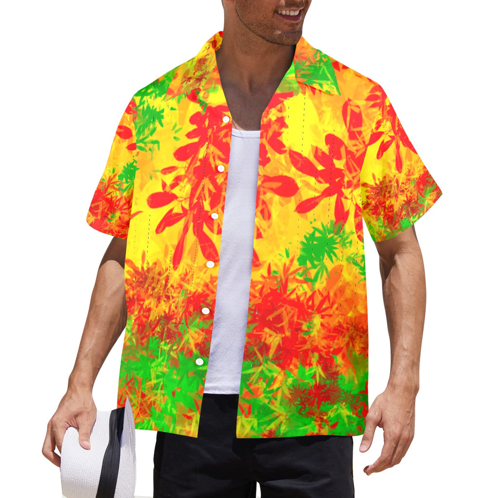 Men's All Over Print Hawaiian Shirt Made In USA Ships to USA Only