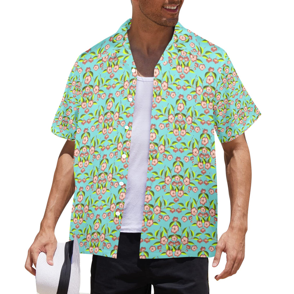 Men's All Over Print Hawaiian Shirt Made In USA Ships to USA Only