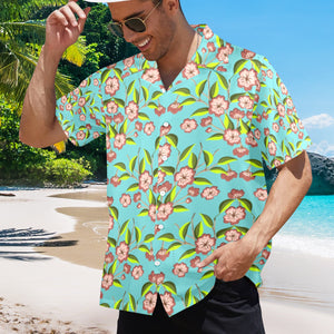 Men's All Over Print Hawaiian Shirt Made In USA Ships to USA Only