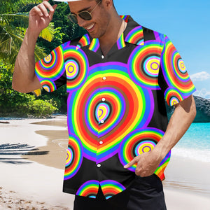 Men's All Over Print Hawaiian Shirt Made In USA Ships to USA Only