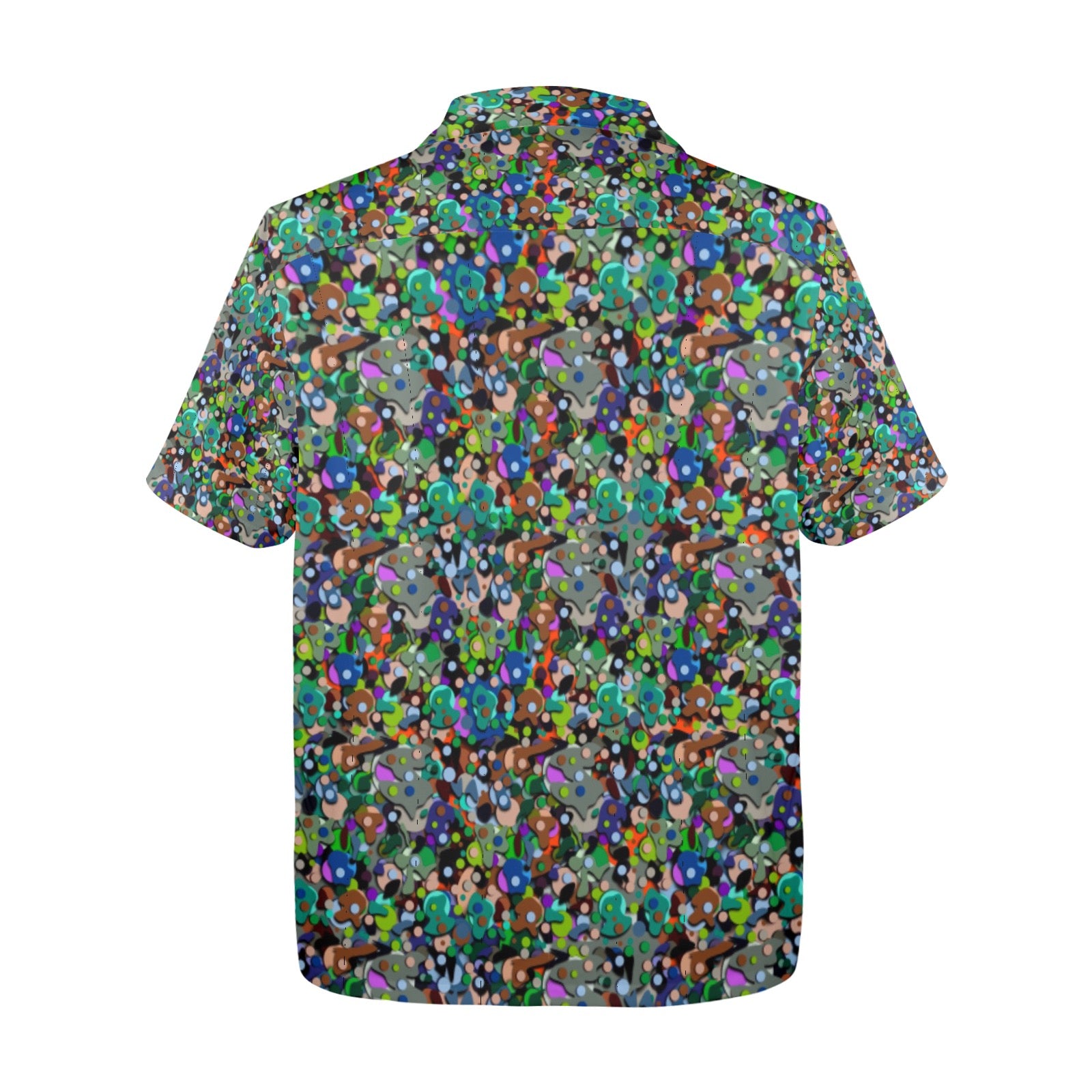 Men's All Over Print Hawaiian Shirt Made In USA Ships to USA Only