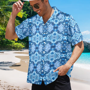 Men's All Over Print Hawaiian Shirt Made In USA Ships to USA Only