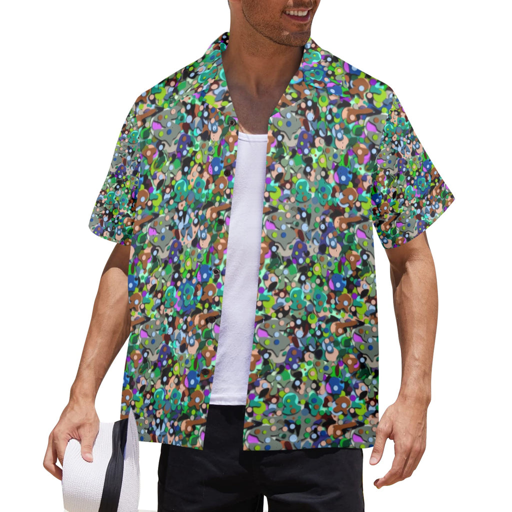 Men's All Over Print Hawaiian Shirt Made In USA Ships to USA Only