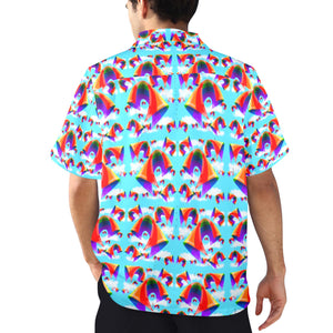 Men's All Over Print Hawaiian Shirt Made In USA Ships to USA Only