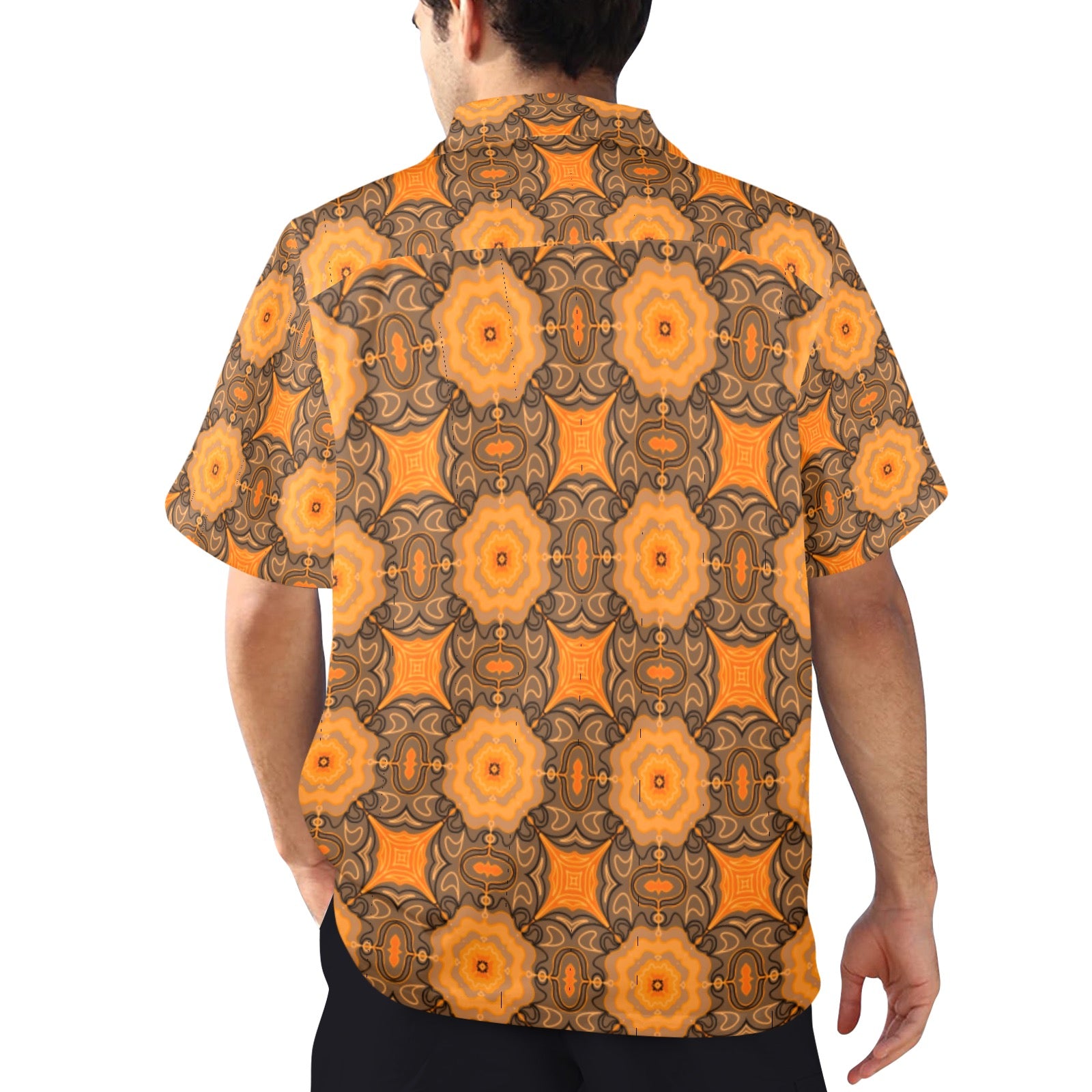 Men's All Over Print Hawaiian Shirt Made In USA Ships to USA Only