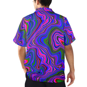 Men's All Over Print Hawaiian Shirt Made In USA Ships to USA Only
