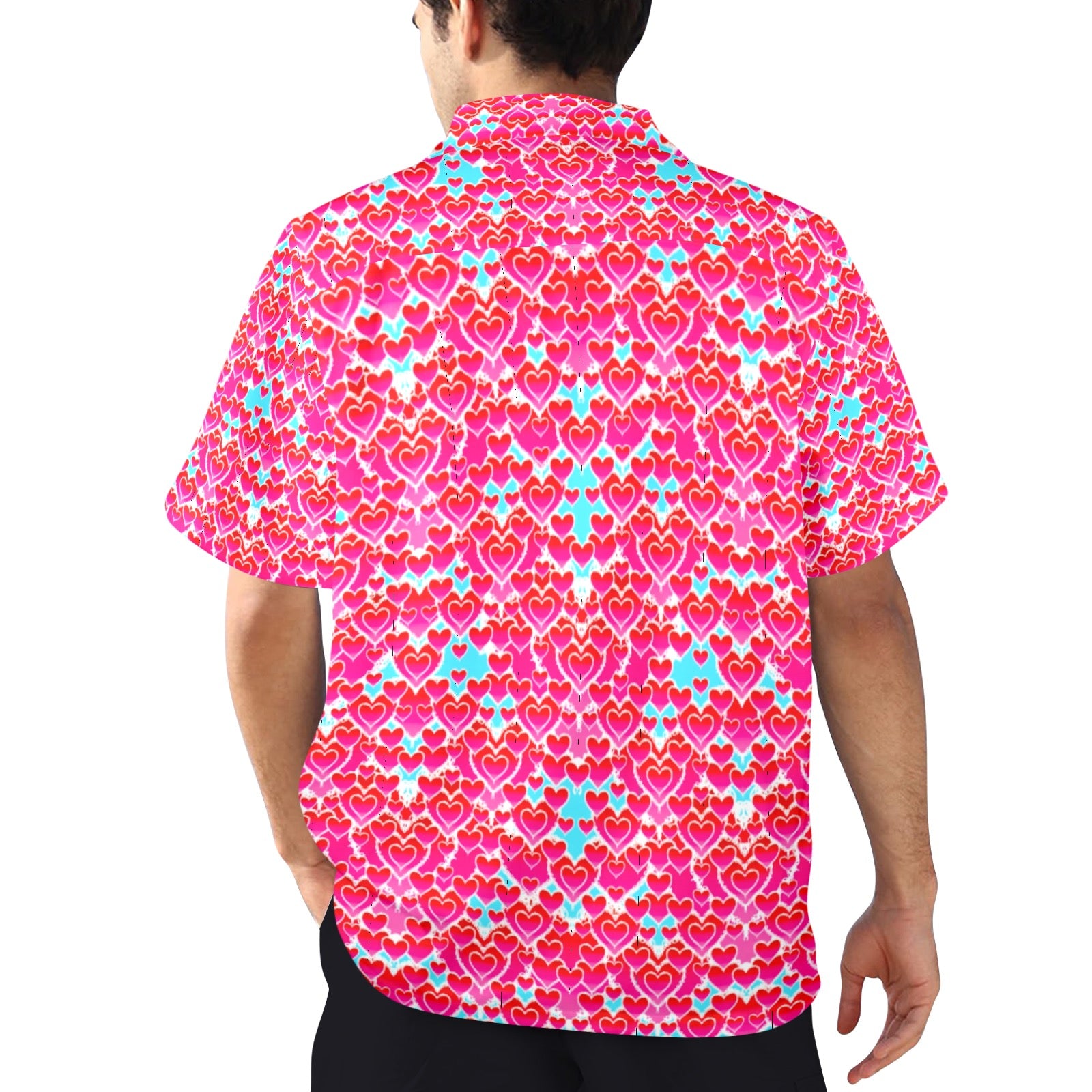 Men's All Over Print Hawaiian Shirt Made In USA Ships to USA Only